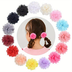 15pcs Flower Hair Clip Sweet Hair Clips Duck Billed Clip Hair Accessories