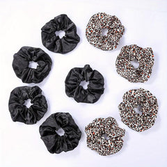 Y2K Leopard Pattern Scrunchies Hair Accessories Women Girls