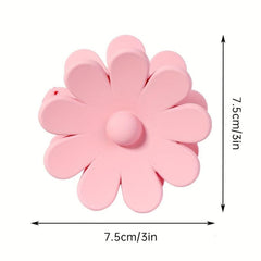 Women Flower Hair Claw Solid Shark Claw Clip Style Hair Accessories