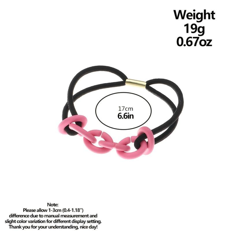 Colorful Chain Girls Hair Tie Small Elastic Hair Bands Ponytail Holder