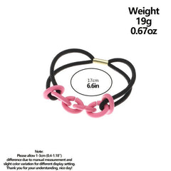Colorful Chain Girls Hair Tie Small Elastic Hair Bands Ponytail Holder
