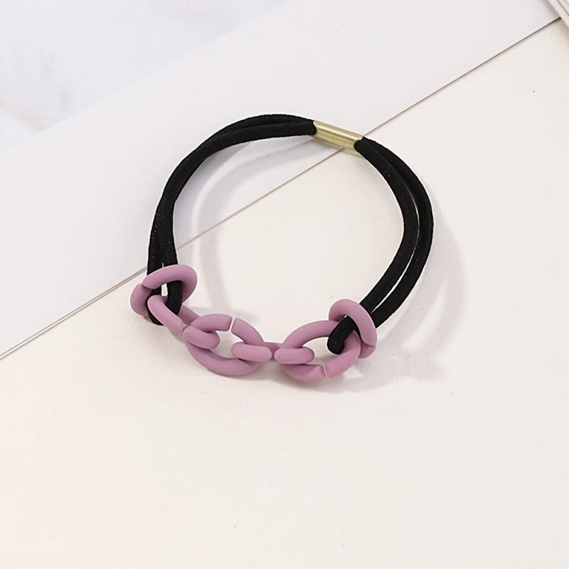 Colorful Chain Girls Hair Tie Small Elastic Hair Bands Ponytail Holder