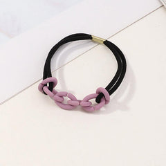 Colorful Chain Girls Hair Tie Small Elastic Hair Bands Ponytail Holder