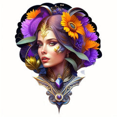 Flower Women Iron On Stickers Heat Transfer Patches DIY Accessories