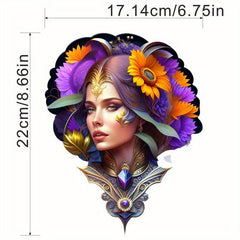 Flower Women Iron On Stickers Heat Transfer Patches DIY Accessories