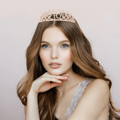 16th Birthday Rhinestone Crown & Sash Set