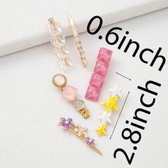 Vintage Starfish Shell Flower Barrette Hair Clip Hairpin