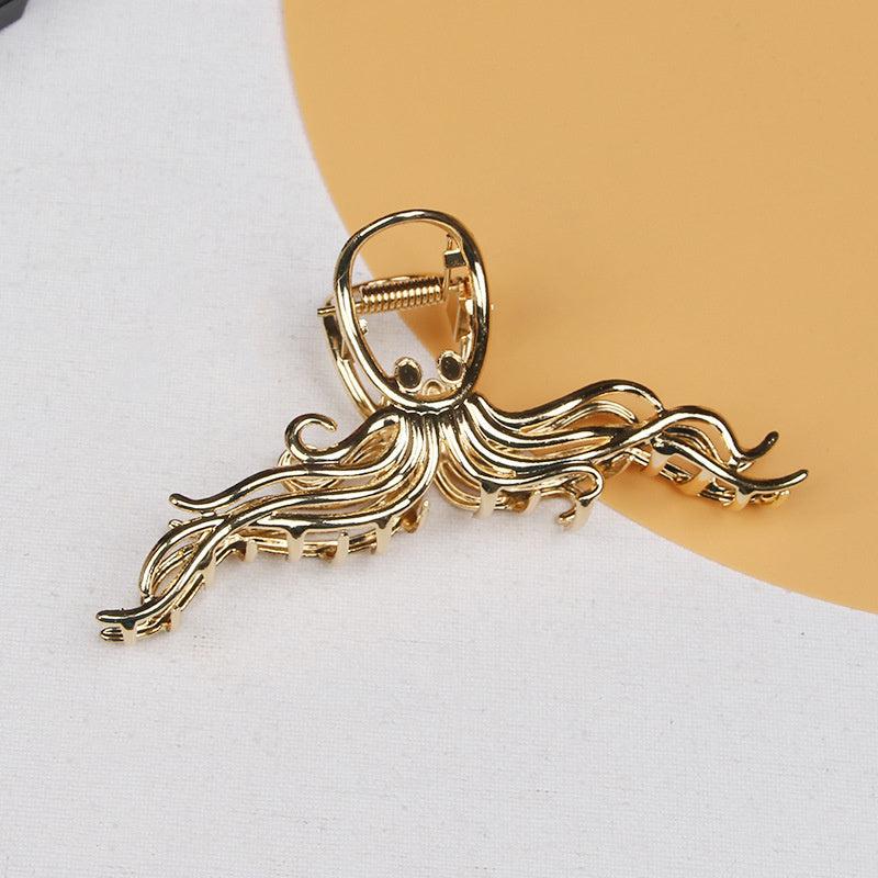 Octopus Vintage Metal Hair Claw Clip Strong Hold Grip Hair Jaw Clip