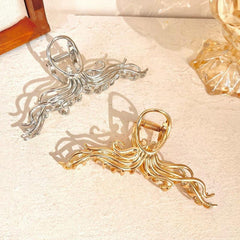 Octopus Vintage Metal Hair Claw Clip Strong Hold Grip Hair Jaw Clip
