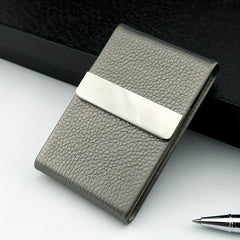 Women's Thin Tobacco Cigarette Case Leather Bag Portable Storage Box