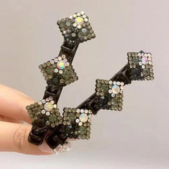 Crystal Stone Rhinestone Barrette Hair Clips
