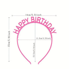 Birthday Tiara Crown Sweet Headband For Girls Women