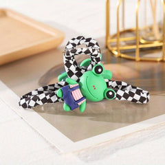 Plaid Hair Claw Cartoon Animal Hair Claw Nonslip Ponytail Holder Shark Claw
