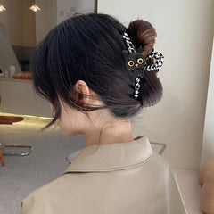 Plaid Hair Claw Cartoon Animal Hair Claw Nonslip Ponytail Holder Shark Claw