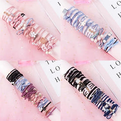 12pcs Elastic Hair Tie Hair Accessories For Women Rubber Band Ponytail Holders