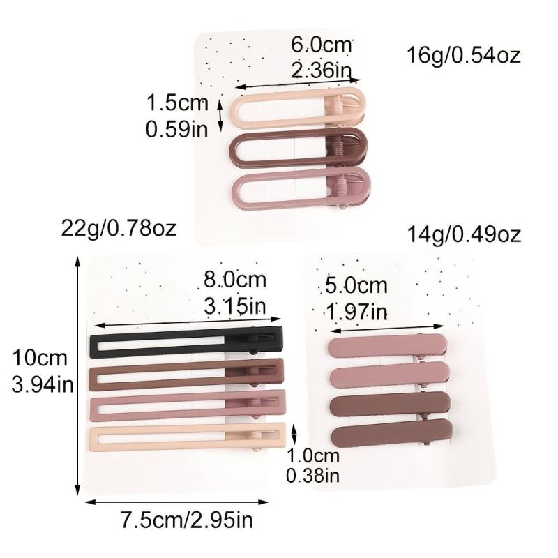 3pcs Duck Billed Hair Clip Hollow Hair Clip Hair Accessories For Women Girls