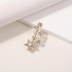 Rhinestone Hair Clip Shooting Star Duck Billed Clip Women Girls Hair Acces