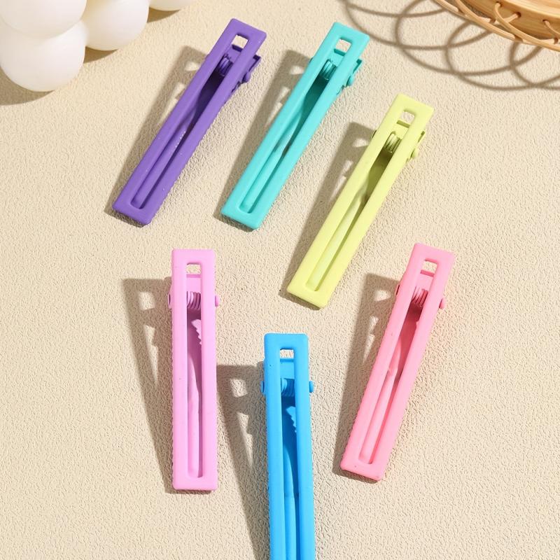 Sweet Hair Clip For Women Solid Hair Clip Nonslip Duck Billed Clip