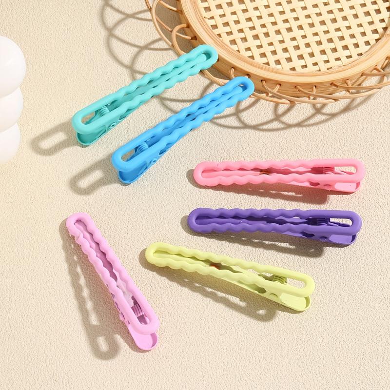 Sweet Hair Clip For Women Solid Hair Clip Nonslip Duck Billed Clip