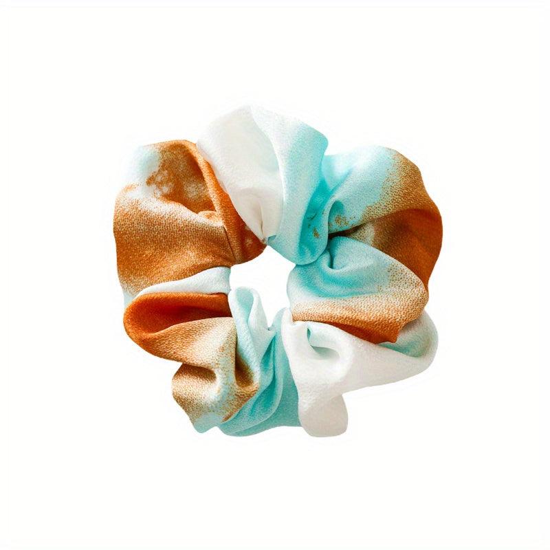 Tie Dye Scrunchies Hair Tie Elastic Ponytail Holder Hair Accessories