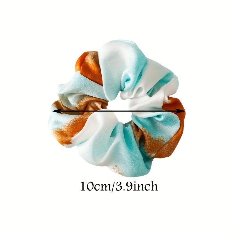 Tie Dye Scrunchies Hair Tie Elastic Ponytail Holder Hair Accessories