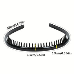 Nonslip Teeth Hair Band for Women - Curly Hair Head Hoop