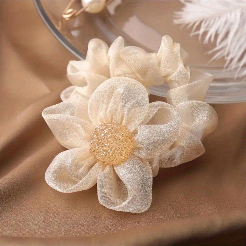 Crystal Hair Ties Scrunchies Ponytail Holder