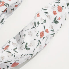 Floral Printed Cross Headband Stretchy Headdress Hair Accessories