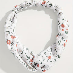 Floral Printed Cross Headband Stretchy Headdress Hair Accessories
