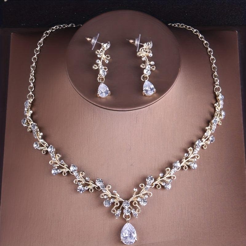 Vintage Silvery Crown Headwear Rhinestone Crystal Wedding Hair Accessories