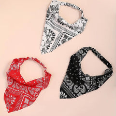 3pcs Boho Head Kerchief Paisley Bandana Elastic Hair Scarf Hair Accessories