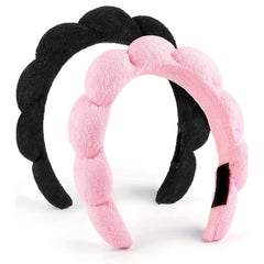 2pcs Sponge Head Hoop For Wash Face or Facial Style Headband