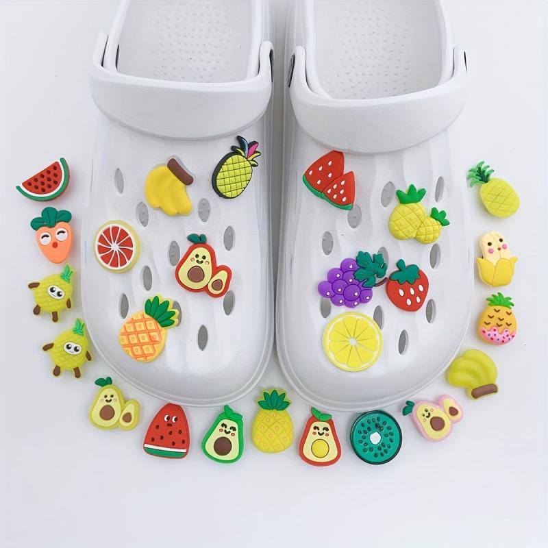25pcs Cake Shoe Charms Cartoon Shoe Buckle DIY Accessories Decoration
