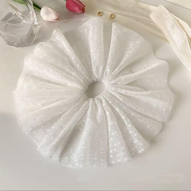 Large Lace Hair Ties Mesh Hair Tie Scrunchies Wedding Hair Accessories
