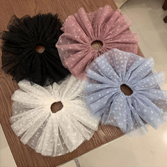 Large Lace Hair Ties Mesh Hair Tie Scrunchies Wedding Hair Accessories