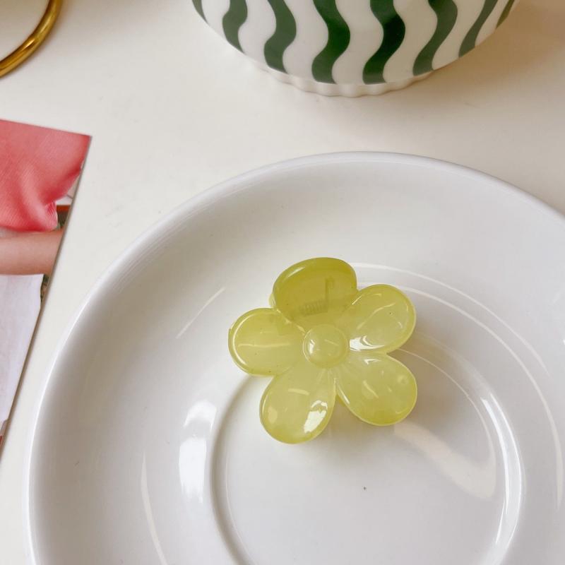 Daisy Hair Clips Translucent Hair Claw Acrylic Hair Clip