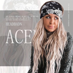 Chinese Rose Print Headband High Elasticity Sweatband For Yoga Running