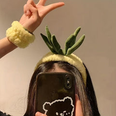 Pineapple Hair Band Stretchy Headband for Women Girls