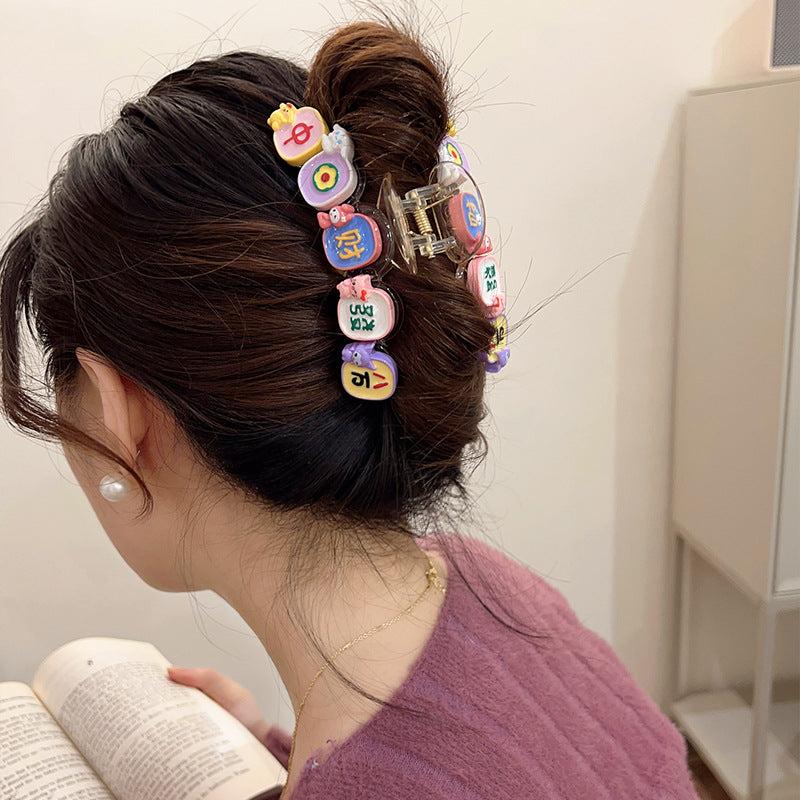 Girl Plastic Hair Claw Clip Strong Hold Grip Hair Jaw Clip