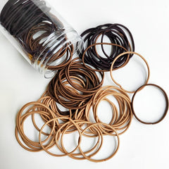 100pcs Thin Hair Rope Seamless Ponytail Holder Hair Accessories
