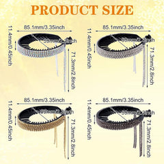 Rhinestone & Tassel Hair Claw Bun Maker Headwear