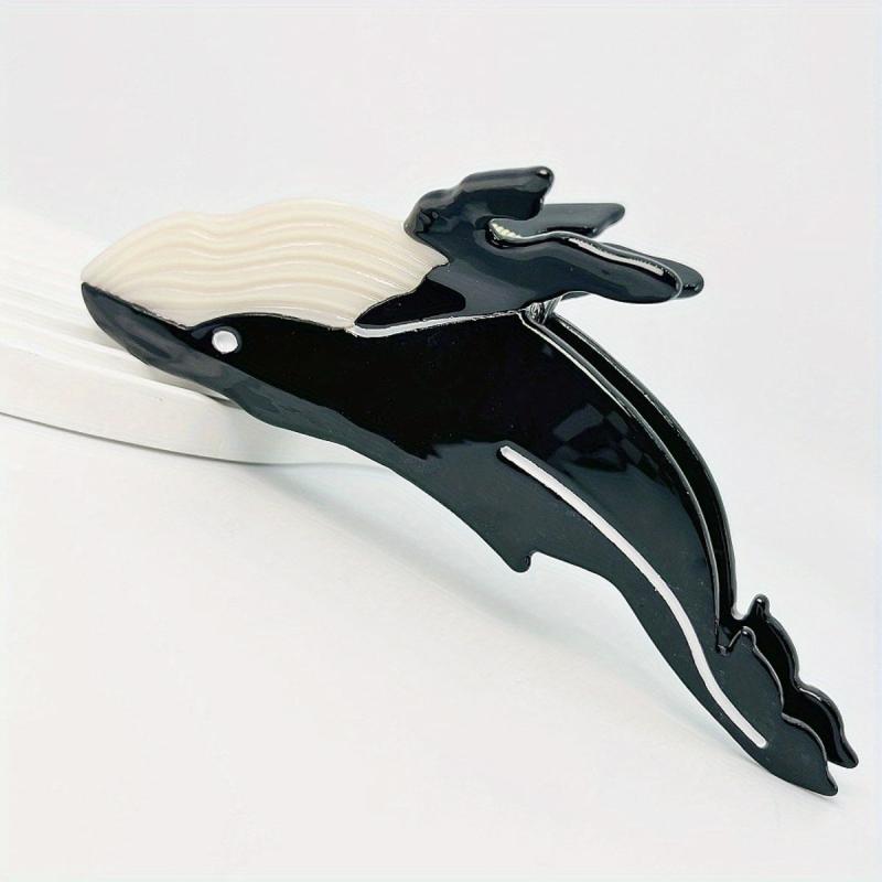 Acetate Whale Hair Claw Nonslip Ponytail Holder Shark Claw Women Girls Hair Acce