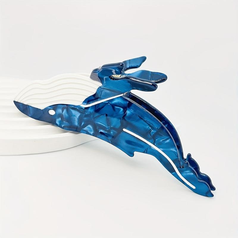 Acetate Whale Hair Claw Nonslip Ponytail Holder Shark Claw Women Girls Hair Acce