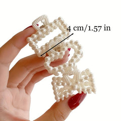 16 PCS Faux Pearl Hair Claw Head Jewelry Hair Accessories For Women