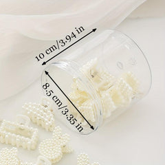 16 PCS Faux Pearl Hair Claw Head Jewelry Hair Accessories For Women