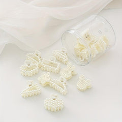 16 PCS Faux Pearl Hair Claw Head Jewelry Hair Accessories For Women