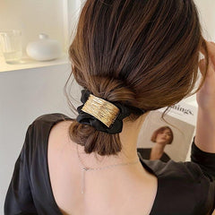 Metal Large Scrunchie Elastic Hair Tie Ponytail Hair Rope Hair Accessories