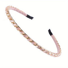 Crystal Metal Buckle Headbands with Sparkling Hair Accessories