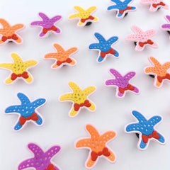 20pcs Starfish Pattern Shoe Buckle Clogs DIY Accessories Charm Sandals Decor