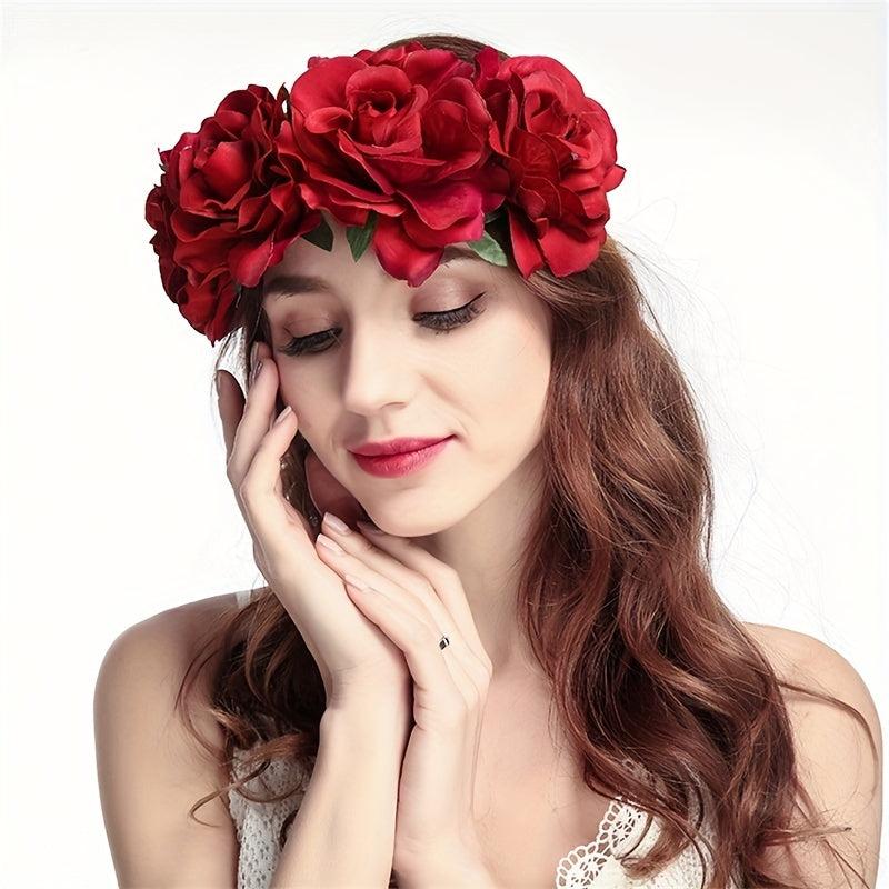 Flower Headband Bridal Headgear Vacation Seaside Hawaii Style Summer Accessories